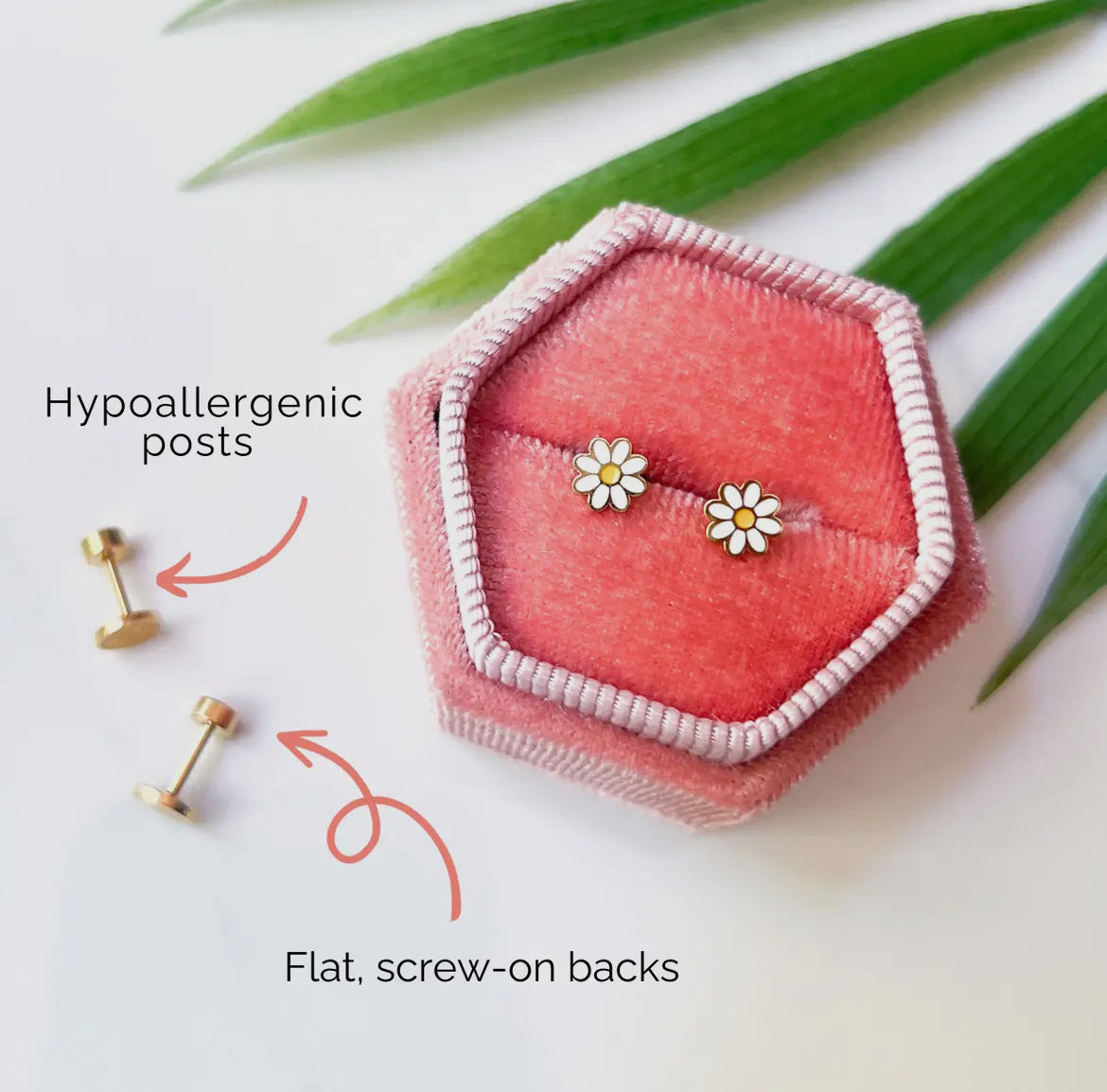 #87 Heart Stud Earrings