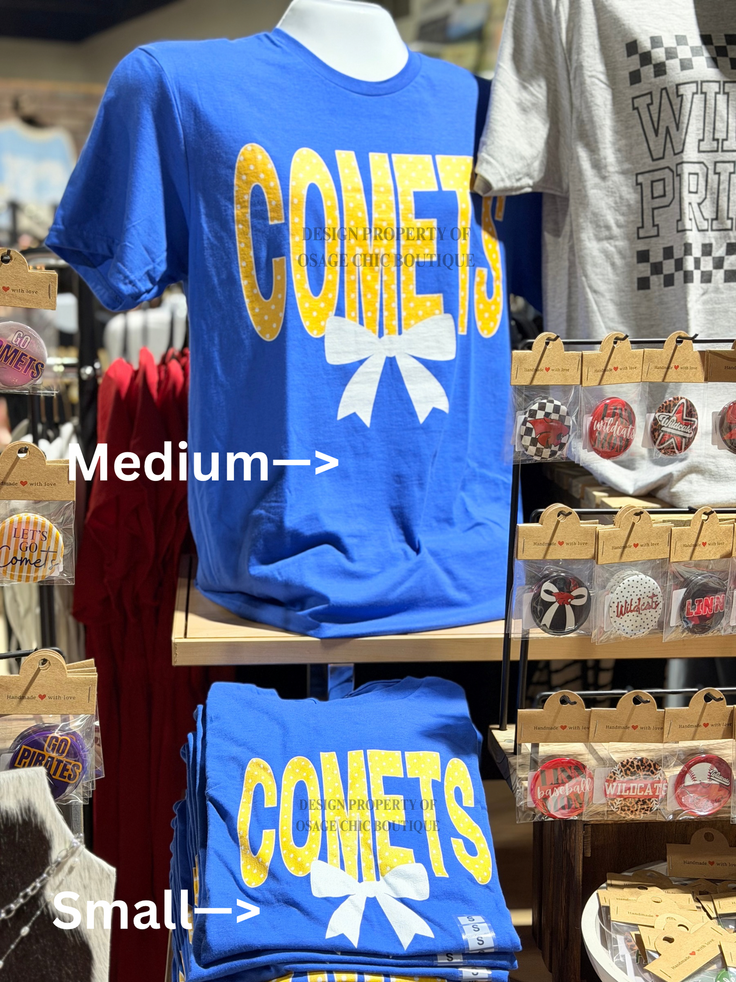 Blue Comets Polka Dot Tee