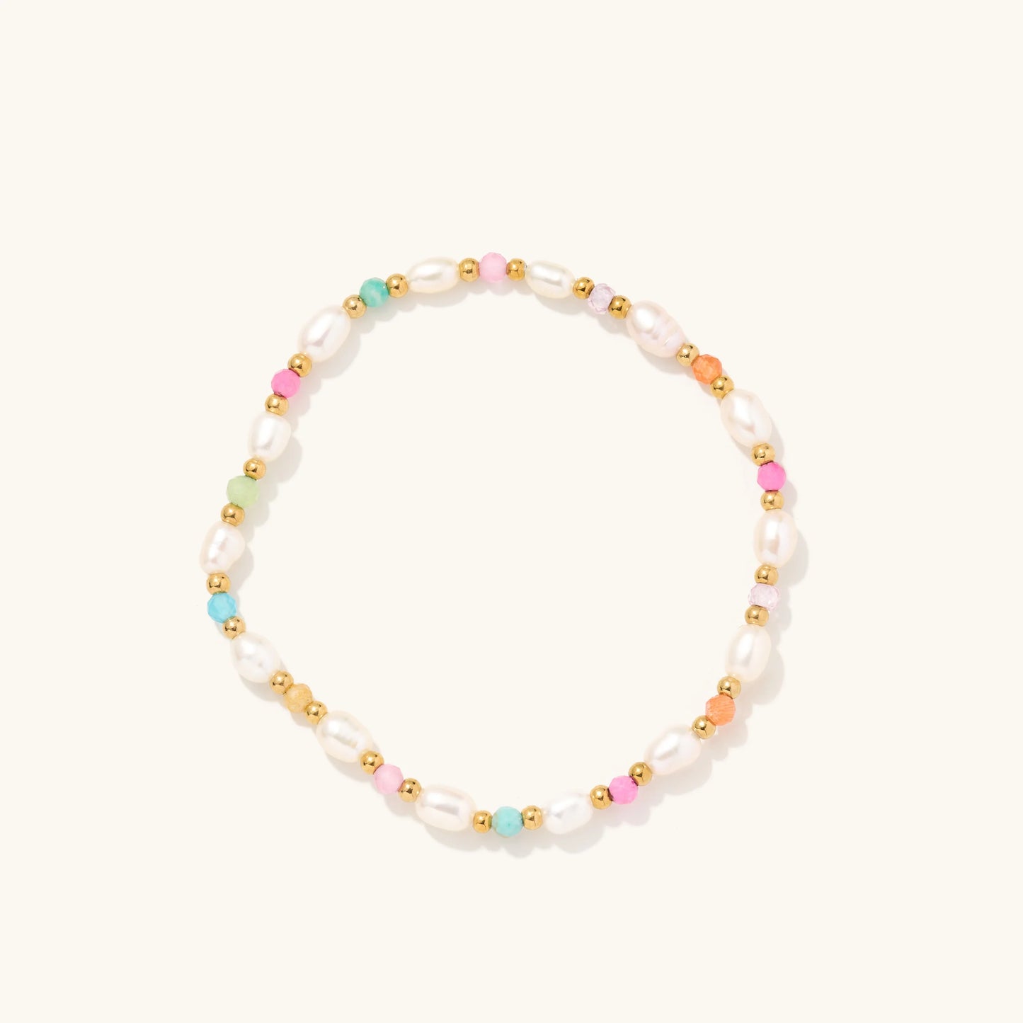 Colorful Pearl Stretch Bracelet