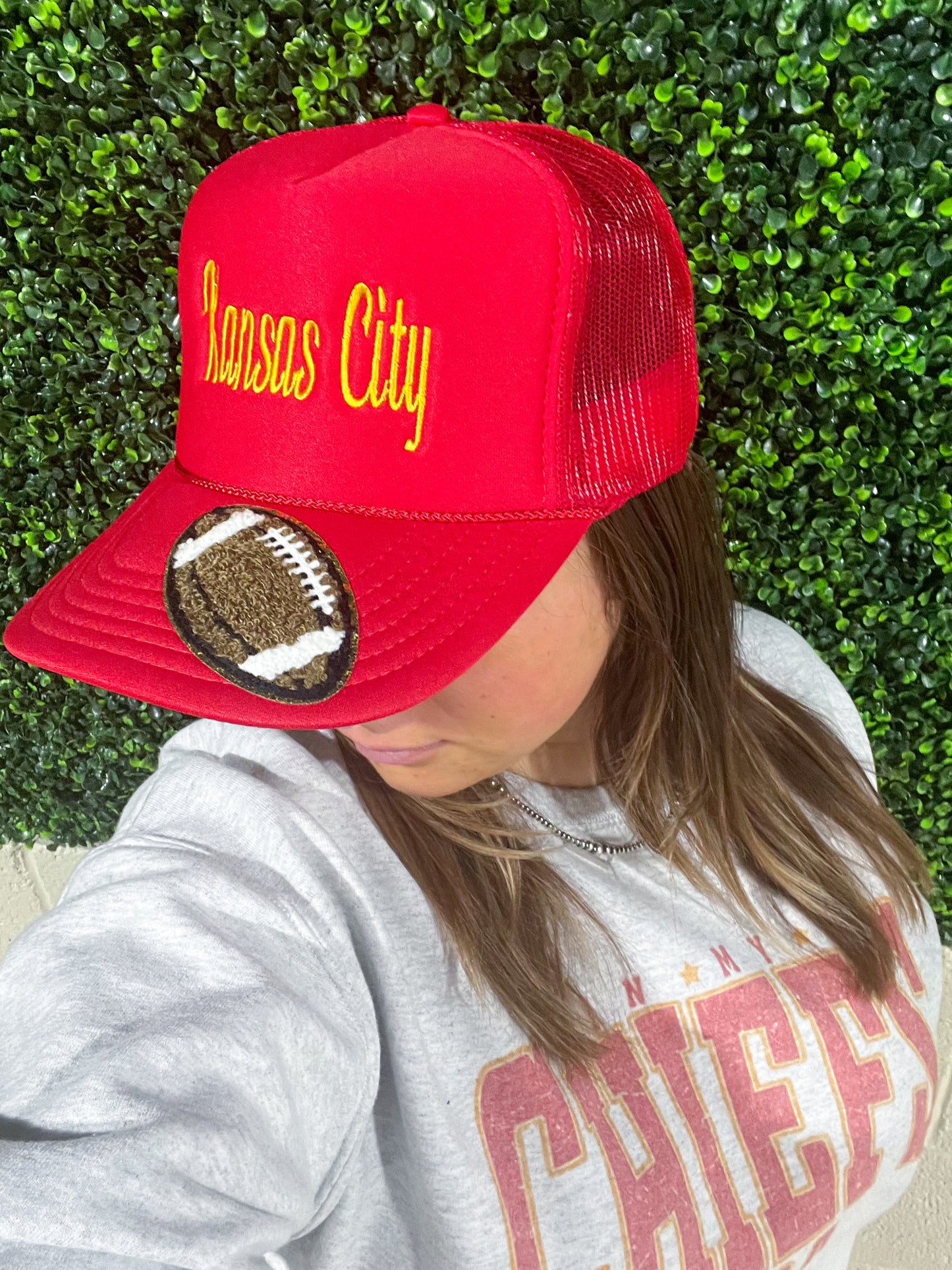 Red Kansas City Trucker Hat