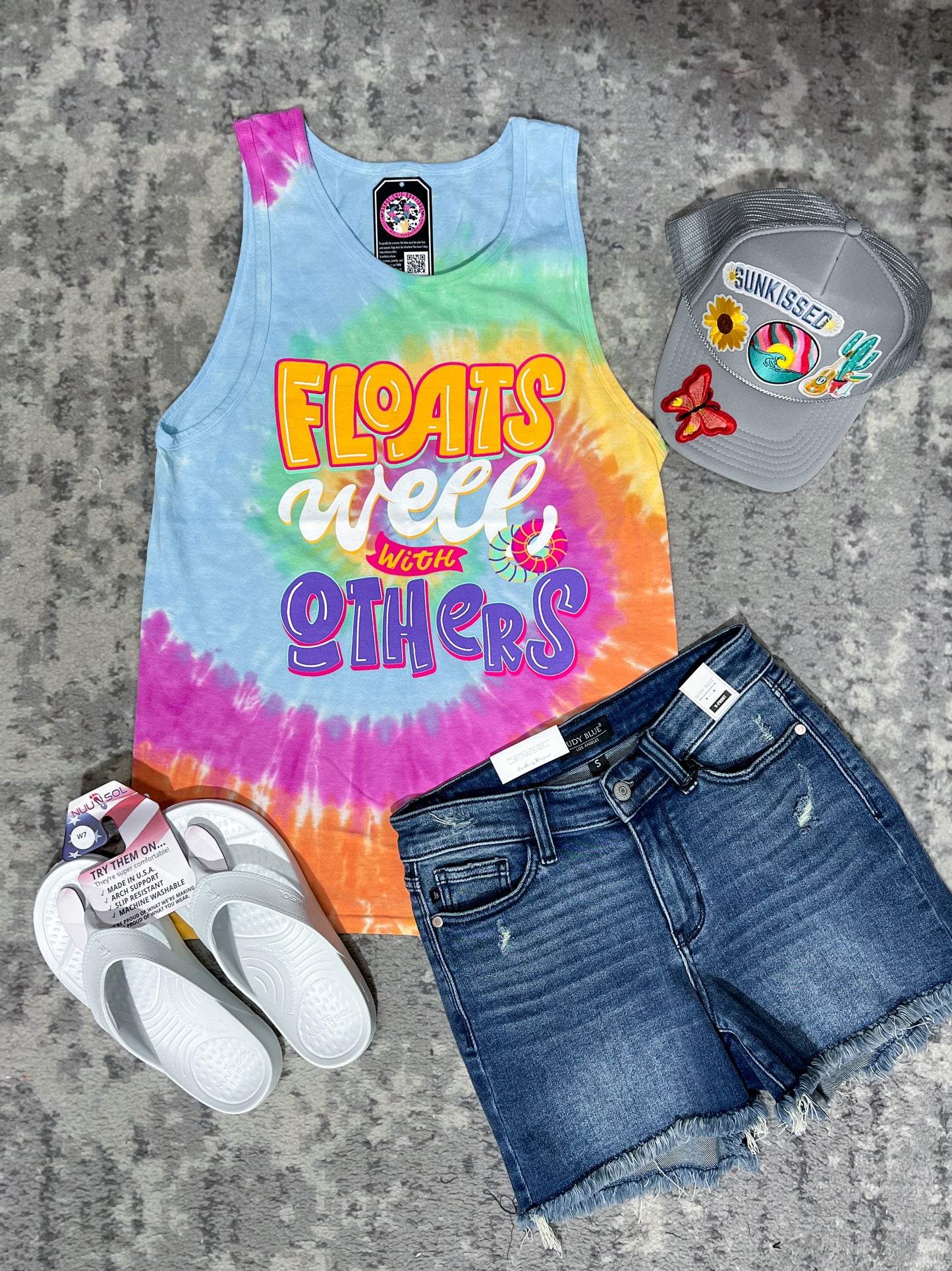 Floats Well With Others Tie Dye Tank