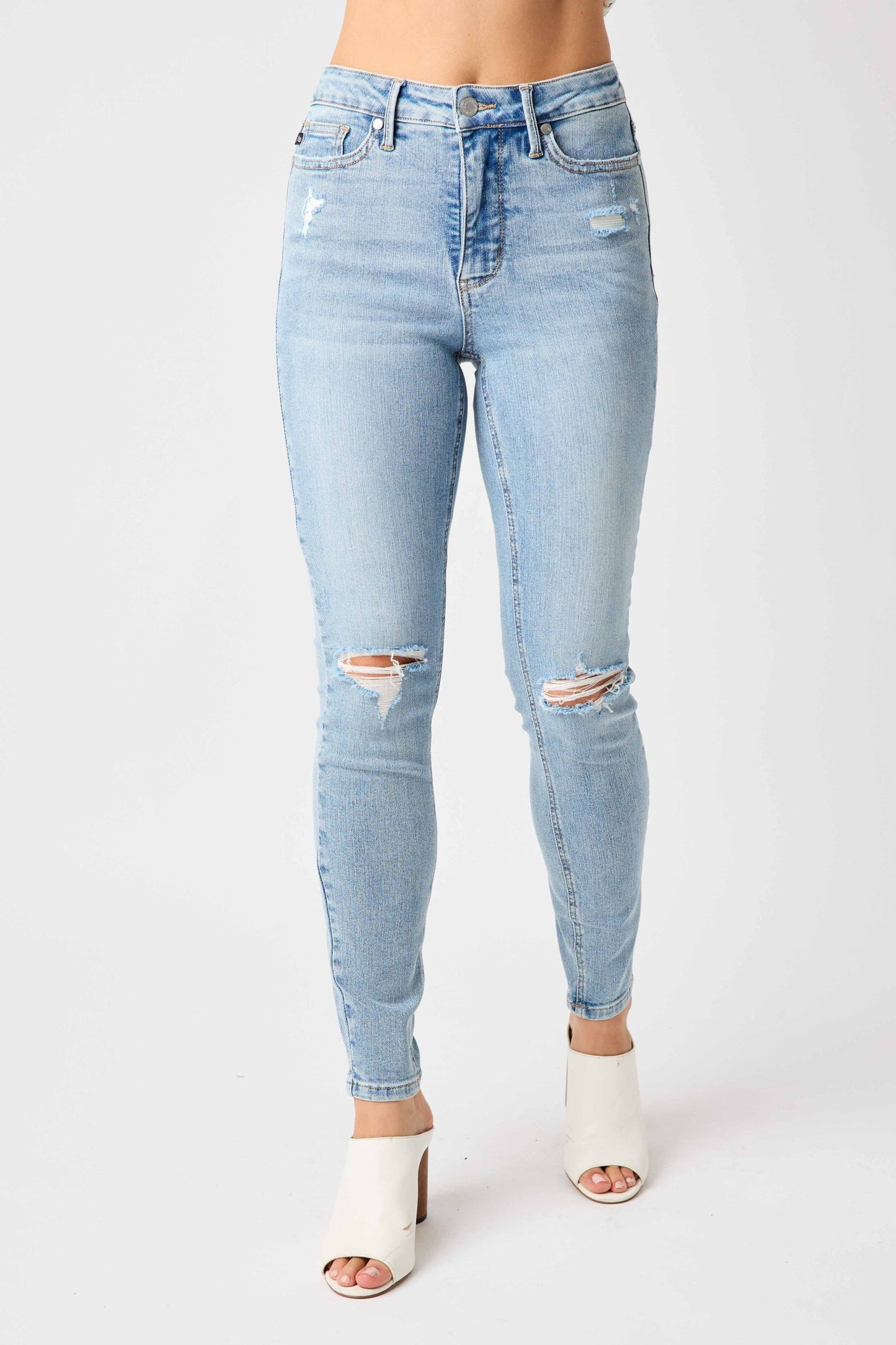 Judy Blue Allie Mid-Rise Tummy Control Jeans (JB 88797)
