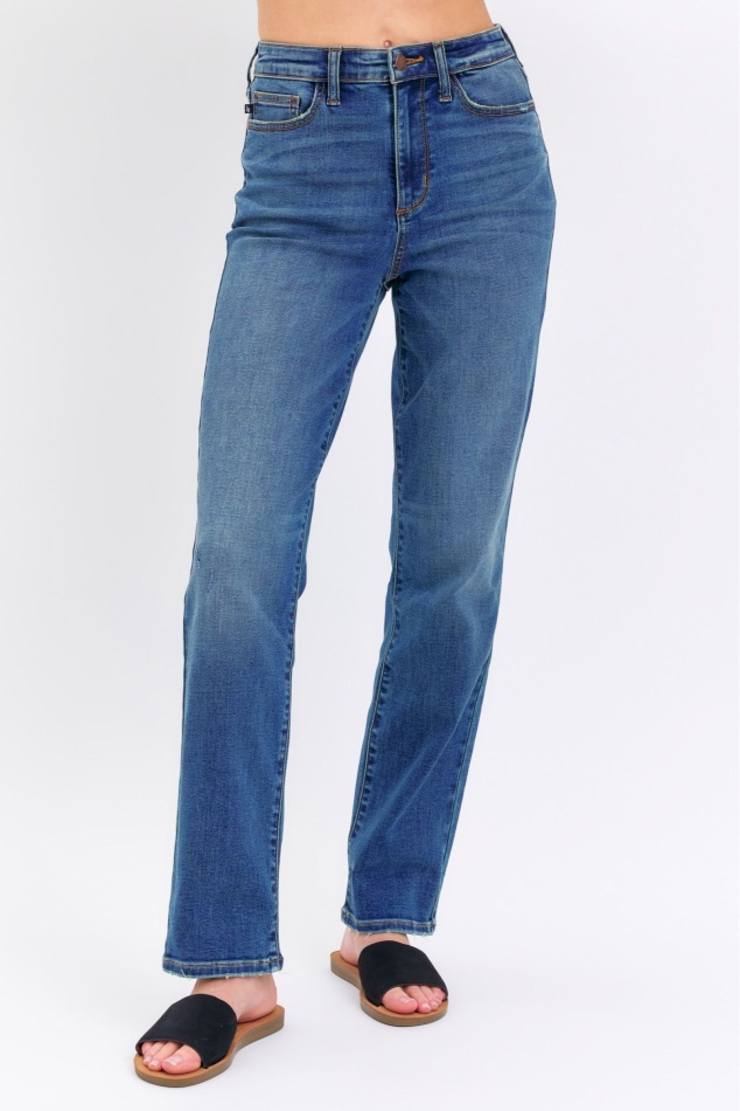 Judy Blue Shannon High-Rise Straight Leg Jeans (JB 8601)