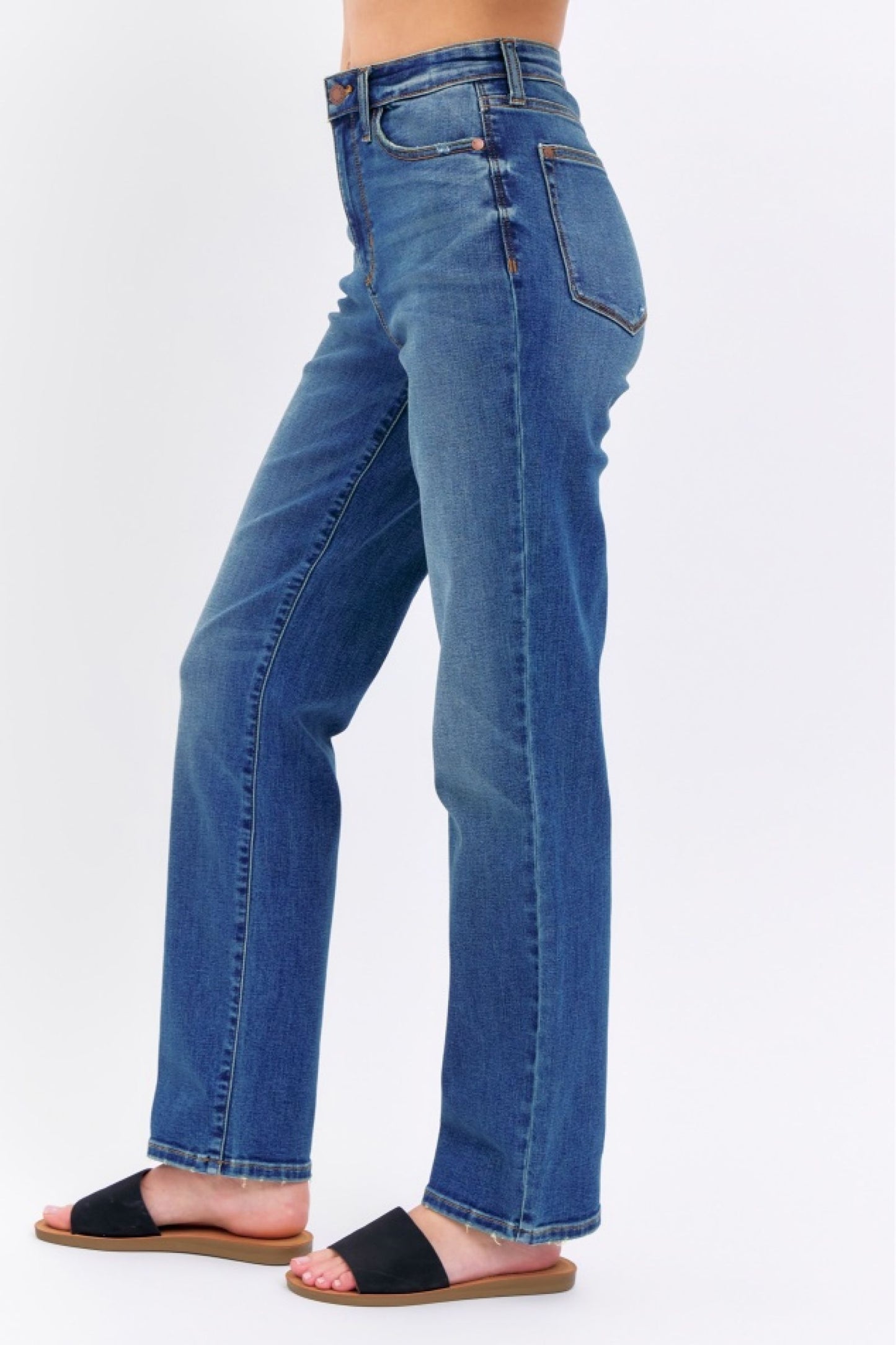 Judy Blue Shannon High-Rise Straight Leg Jeans (JB 8601)