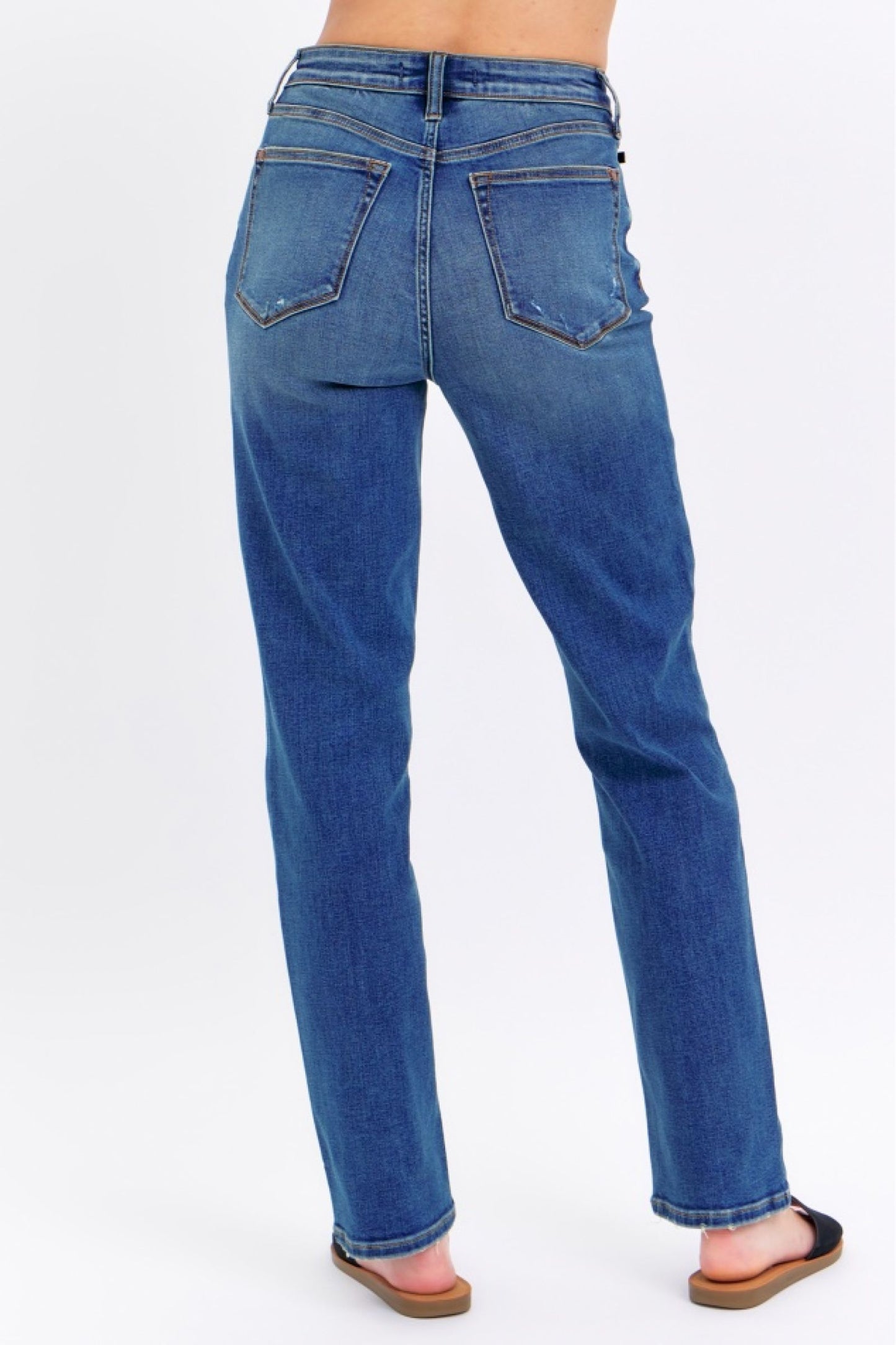 Judy Blue Shannon High-Rise Straight Leg Jeans (JB 8601)