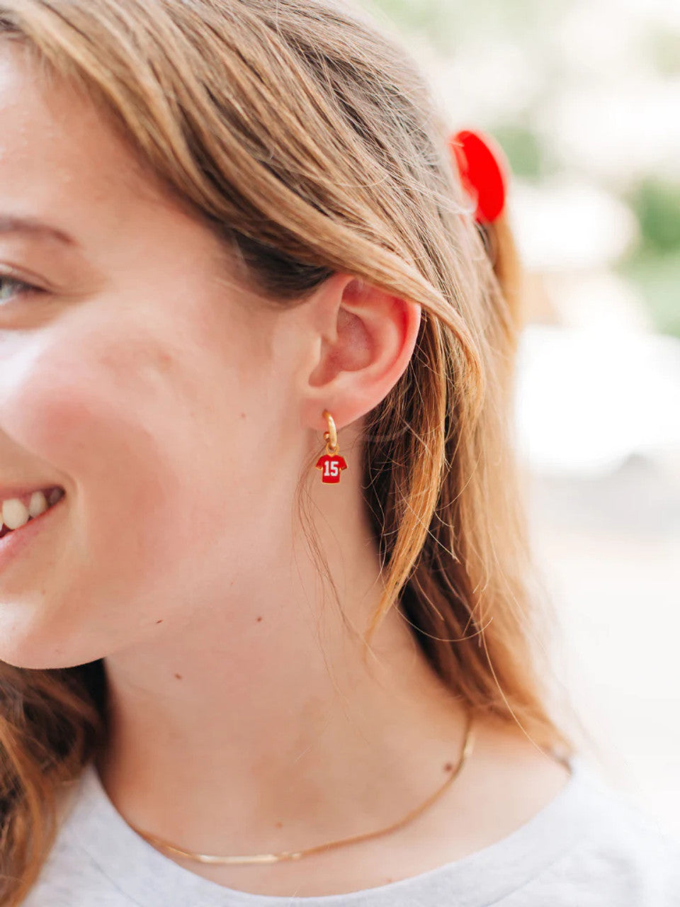 Kansas City #15 Jersey Huggie Earrings