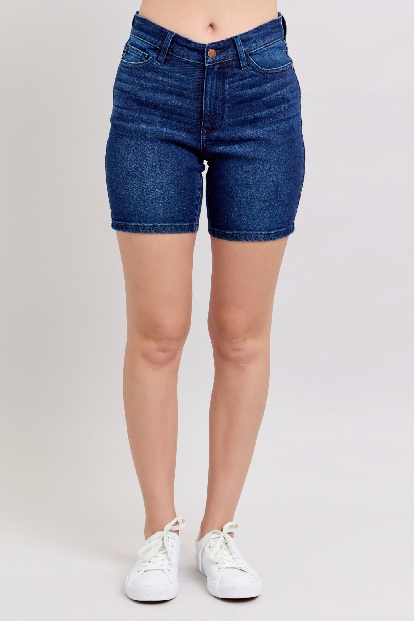Judy Blue Melissa High Rise V-Front Bermuda Shorts (JB 15293)