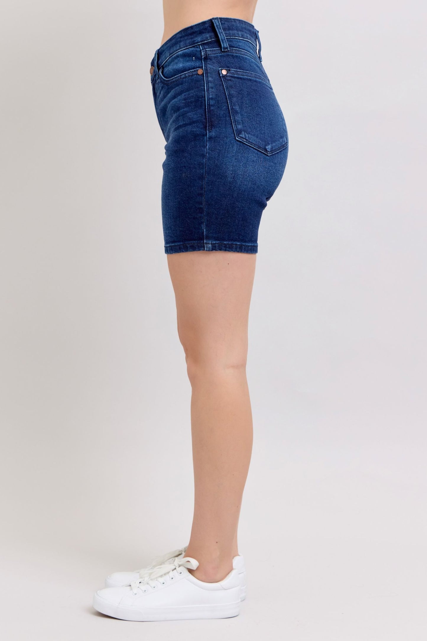 Judy Blue Melissa High Rise V-Front Bermuda Shorts (JB 15293)