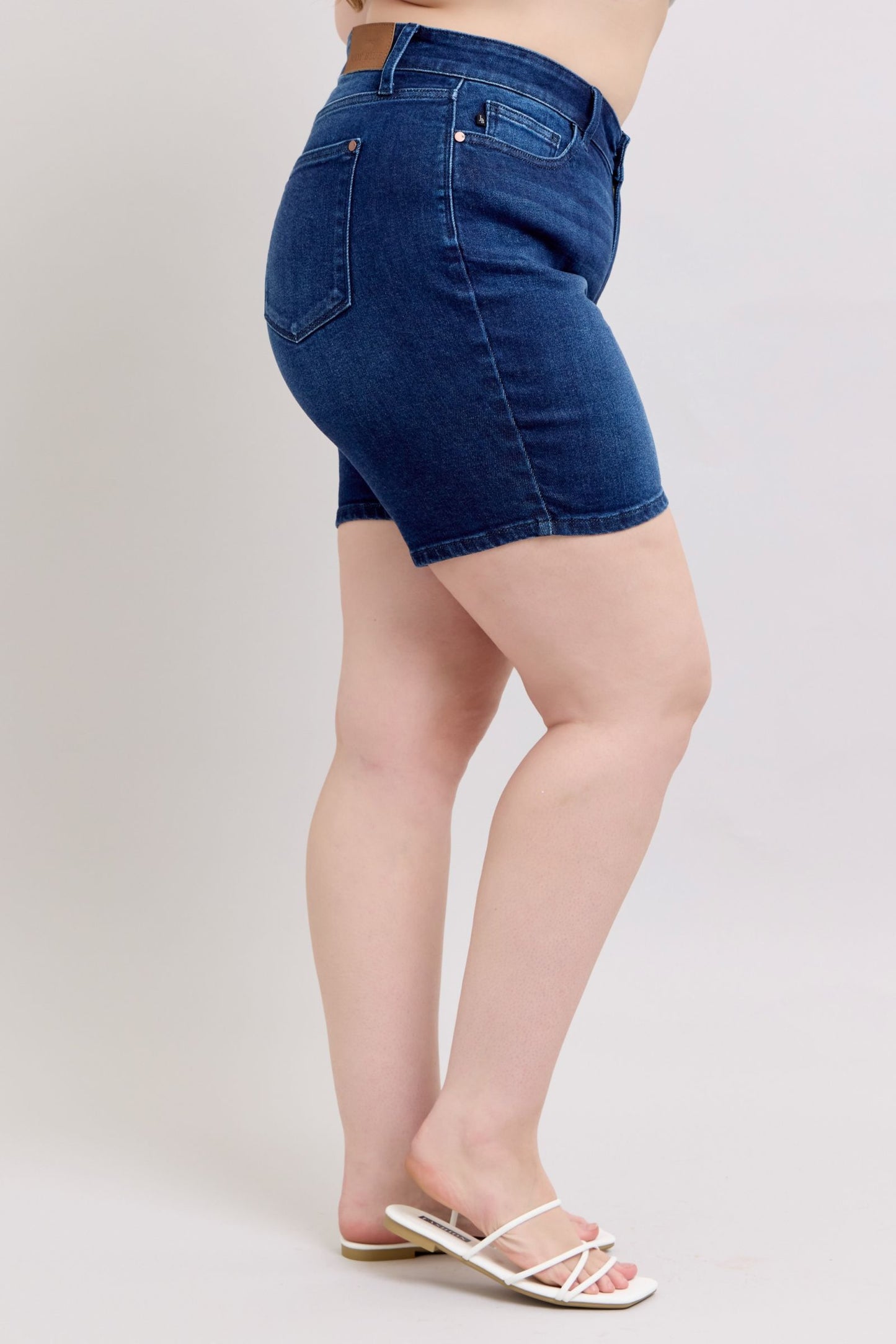 Judy Blue Melissa High Rise V-Front Bermuda Shorts (JB 15293)