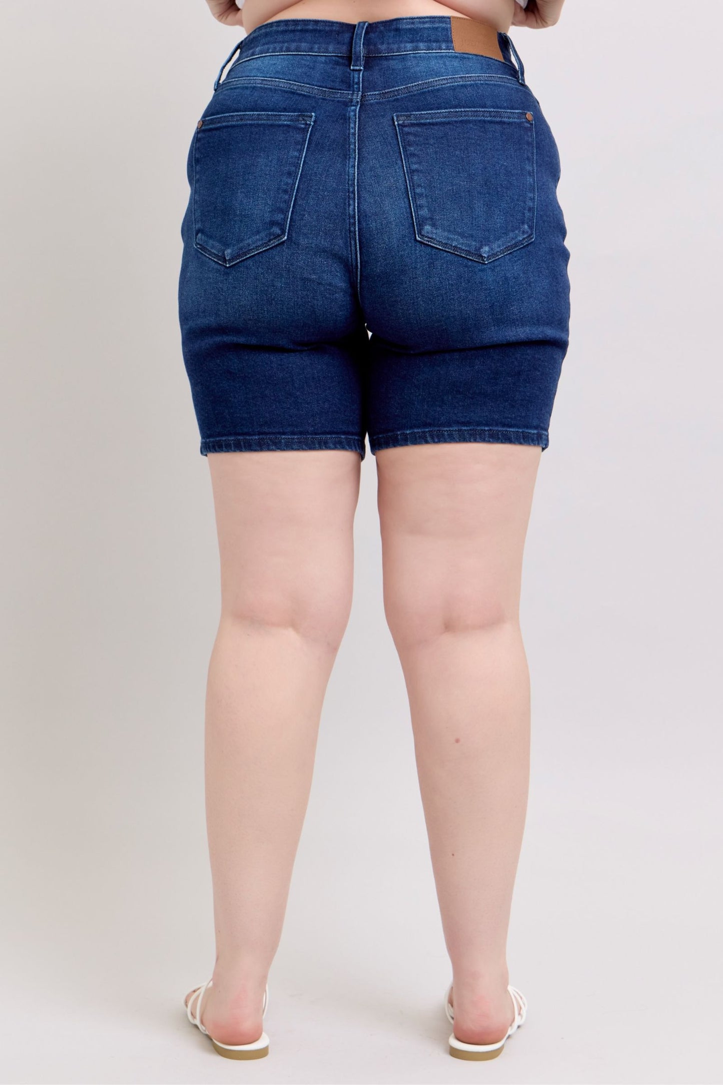Judy Blue Melissa High Rise V-Front Bermuda Shorts (JB 15293)