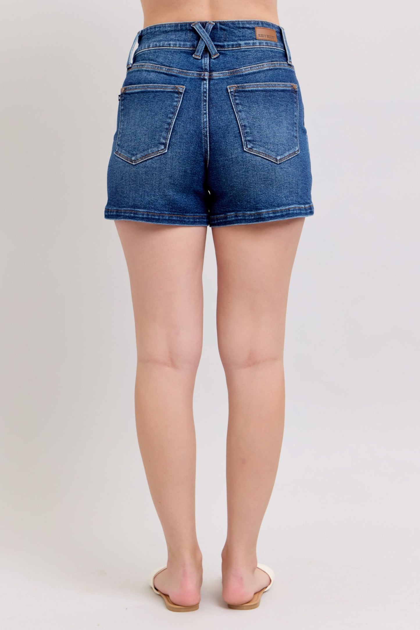 Judy Blue Joy High Rise Double Button Shorts (JB 150307)