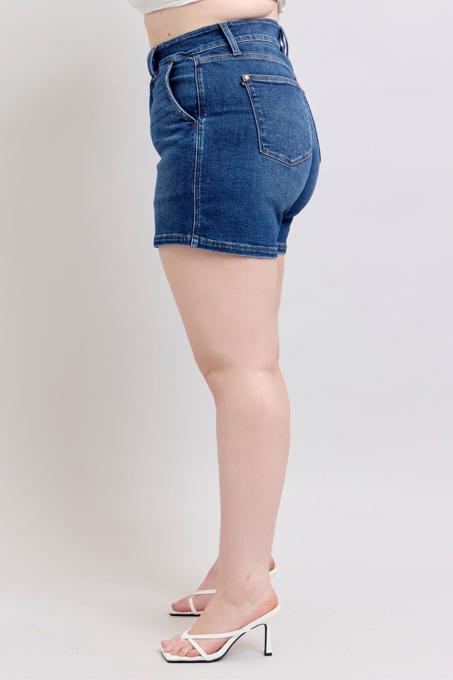 Judy Blue Joy High Rise Double Button Shorts (JB 150307)