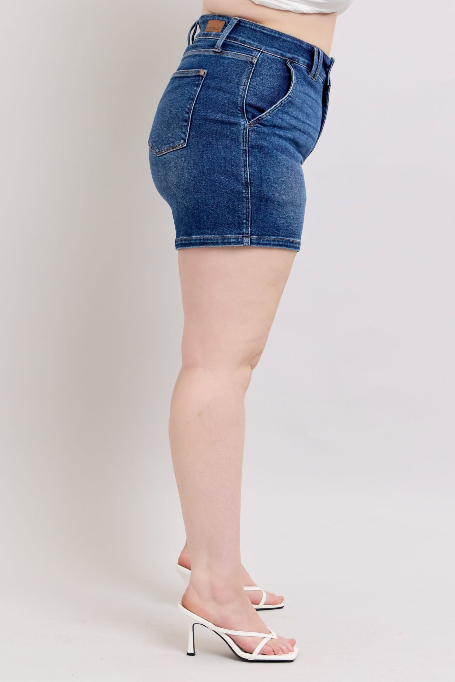 Judy Blue Joy High Rise Double Button Shorts (JB 150307)
