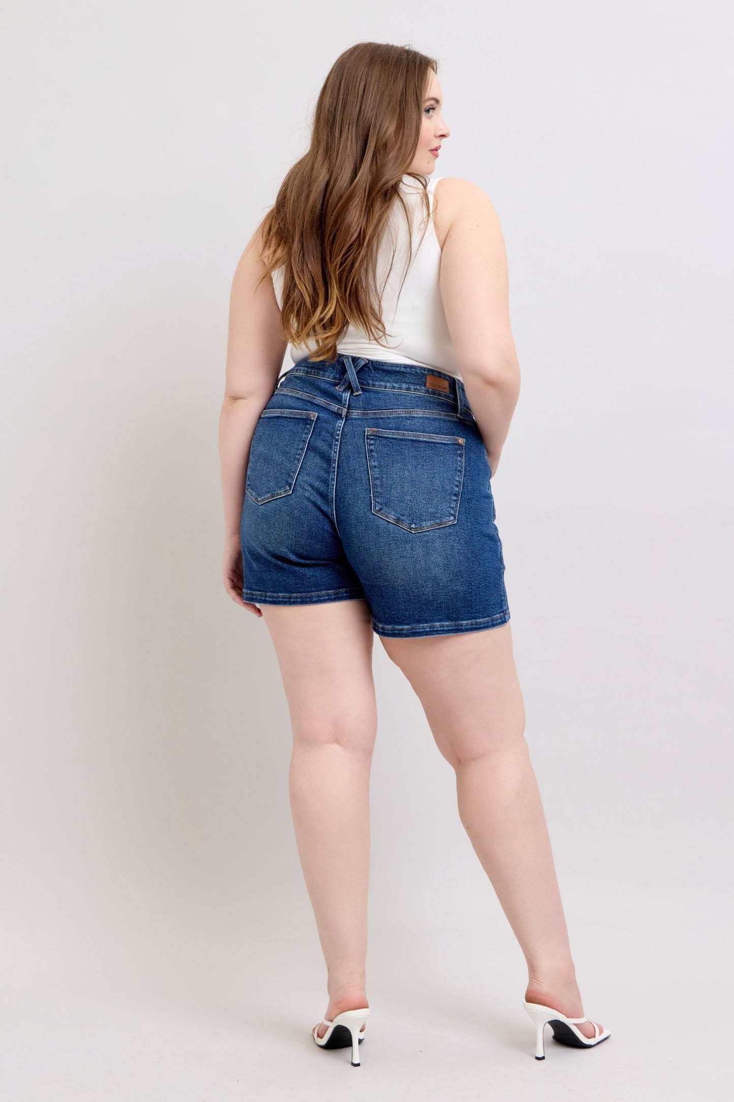 Judy Blue Joy High Rise Double Button Shorts (JB 150307)