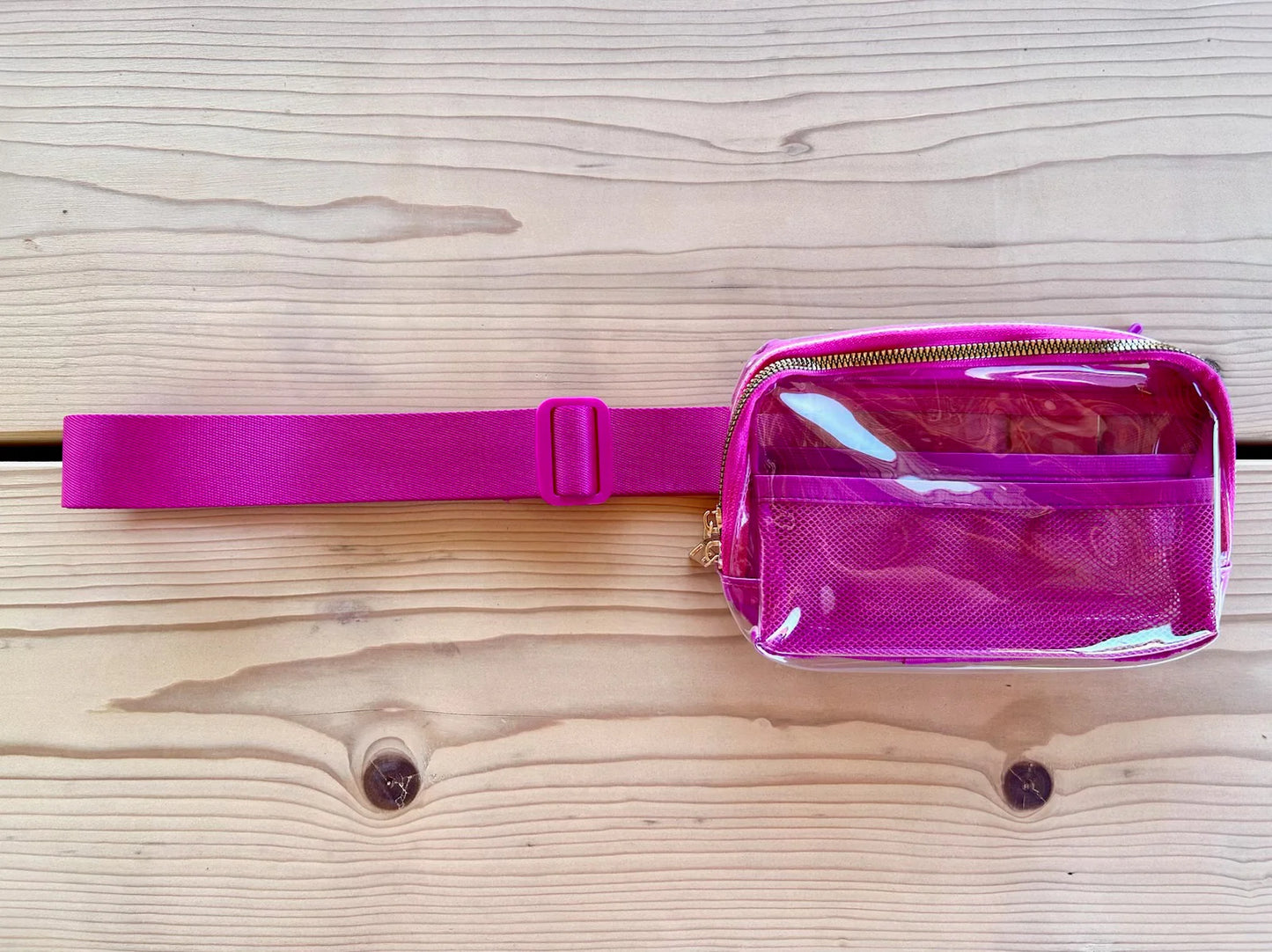 Pink Clear Sling Bag
