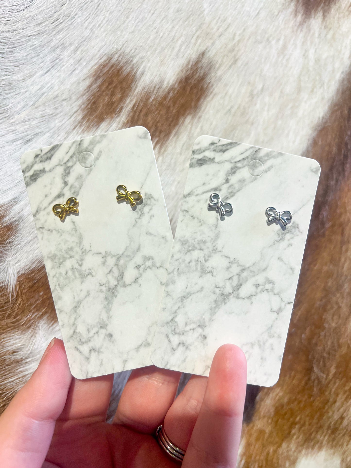 Dainty Bow Stud Earrings