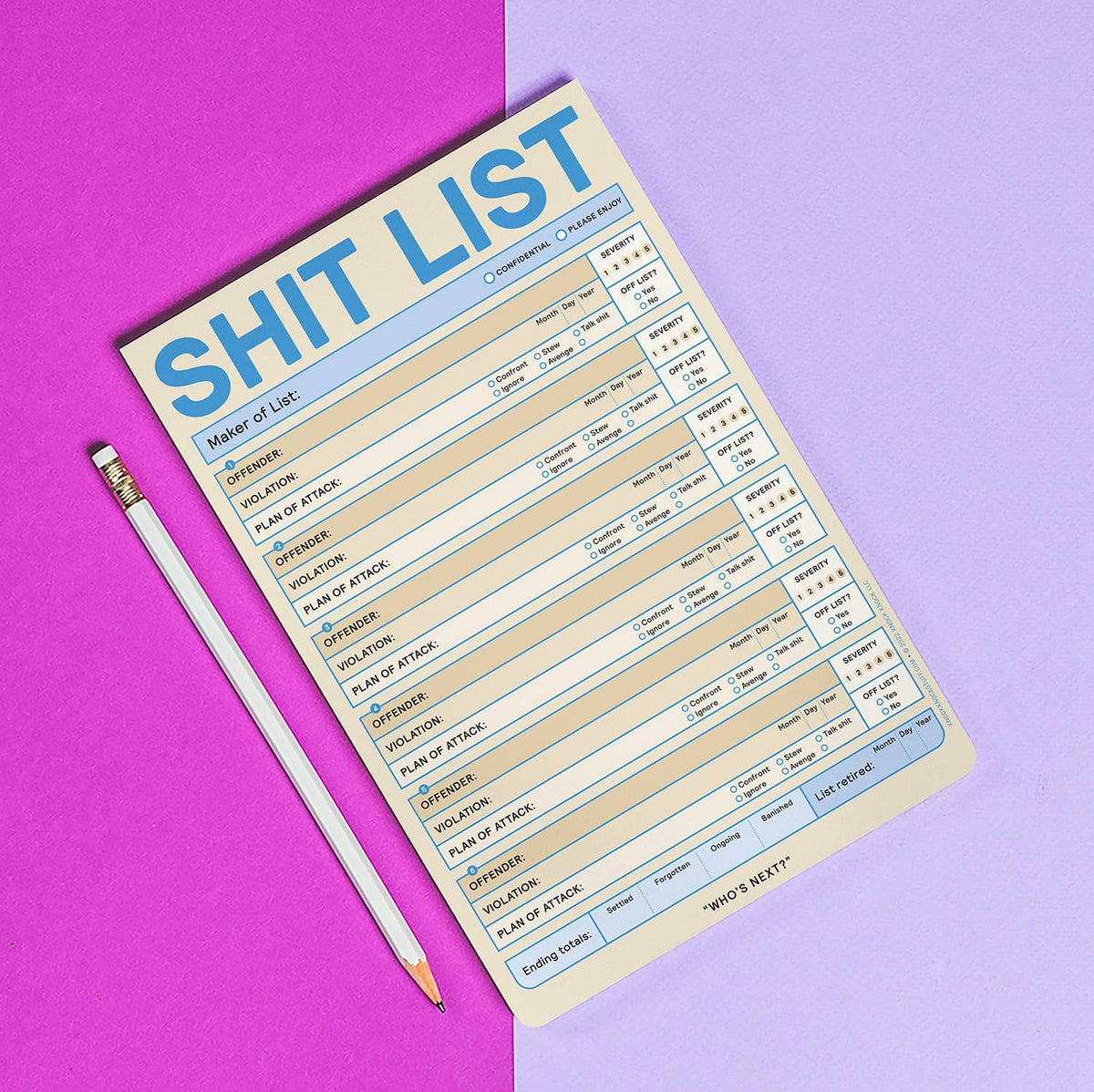 Sh*t List Pad (Pastel Version)