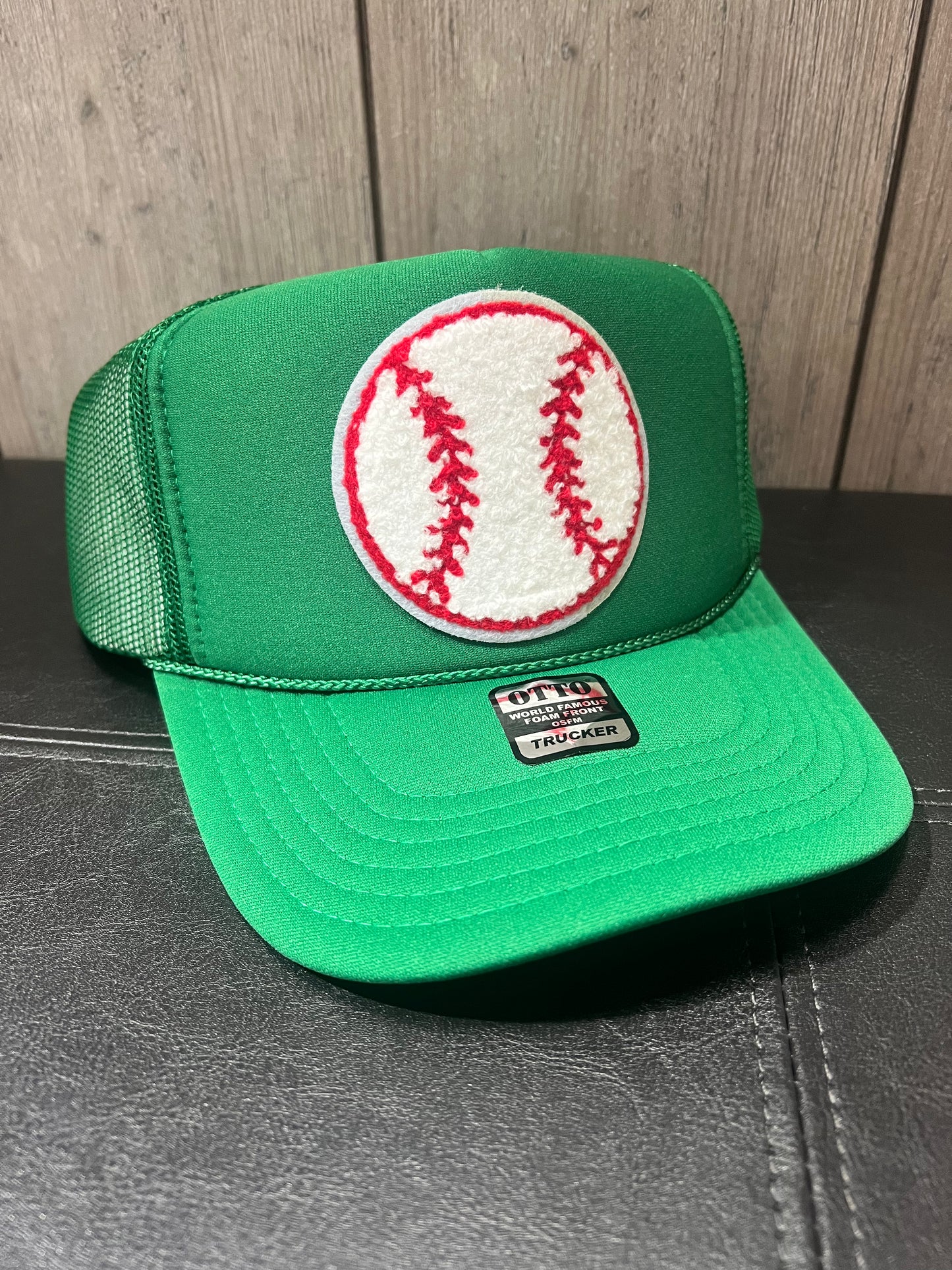 Baseball Chenille Patch Trucker Hats