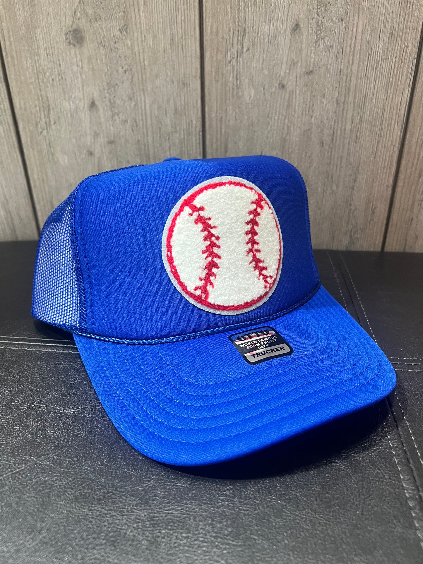 Baseball Chenille Patch Trucker Hats