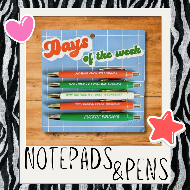 Funny Pens + Notepads
