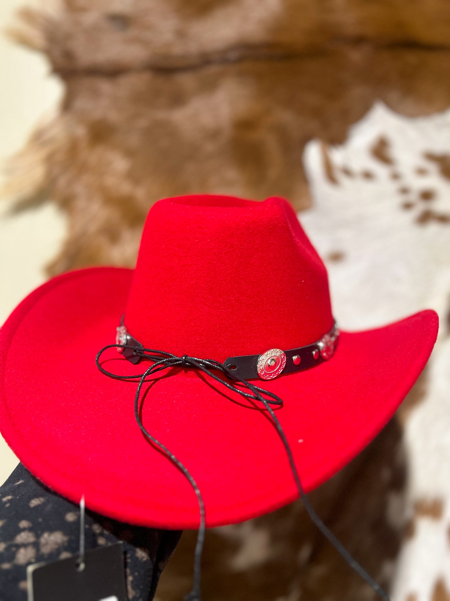 Red Felt Cowboy Hat