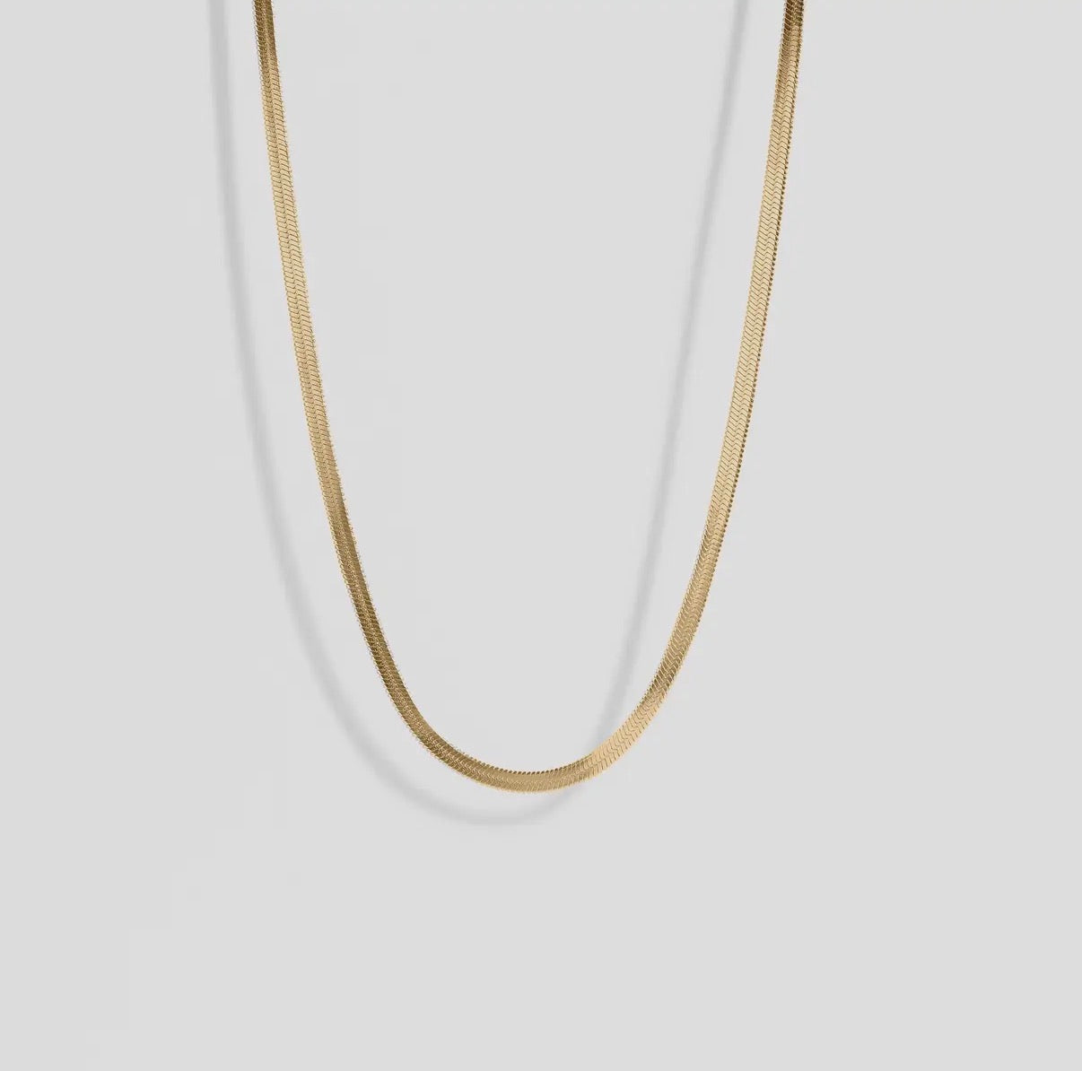 3mm Herringbone Chain Necklace