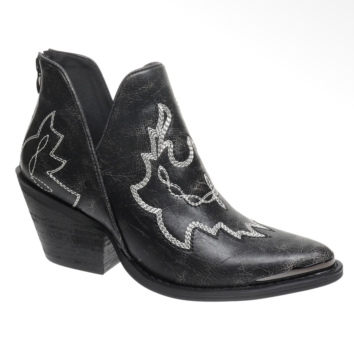 Black Blaize Western Embroidered Booties