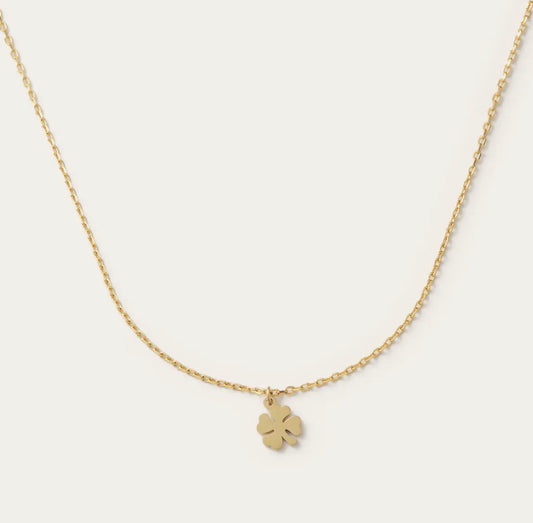 Gold Clover Pendant Necklace