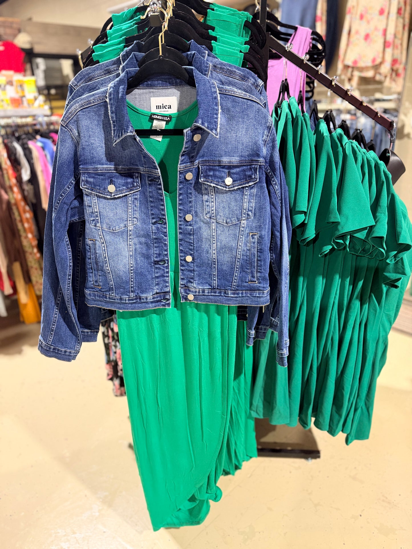 Kelly Green Tulip Hem Maxi Dress