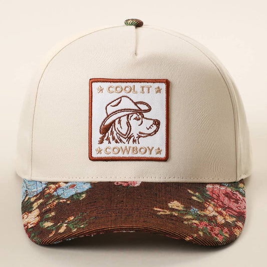 Cool It Cowboy Tapestry Brim Trucker Hat
