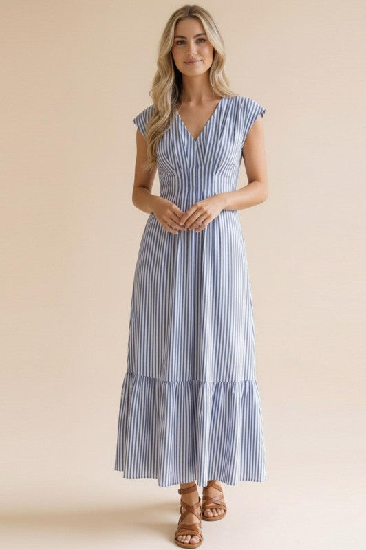 Blue Summer Stripes Dress