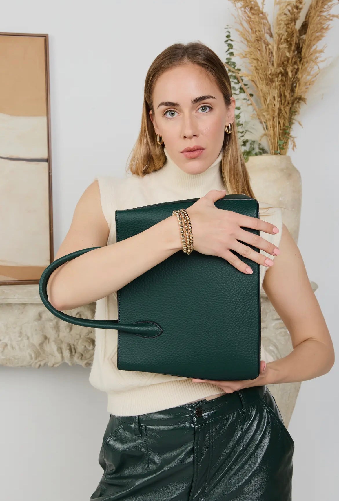 Tyler Pebble Vegan Leather Classic Tote