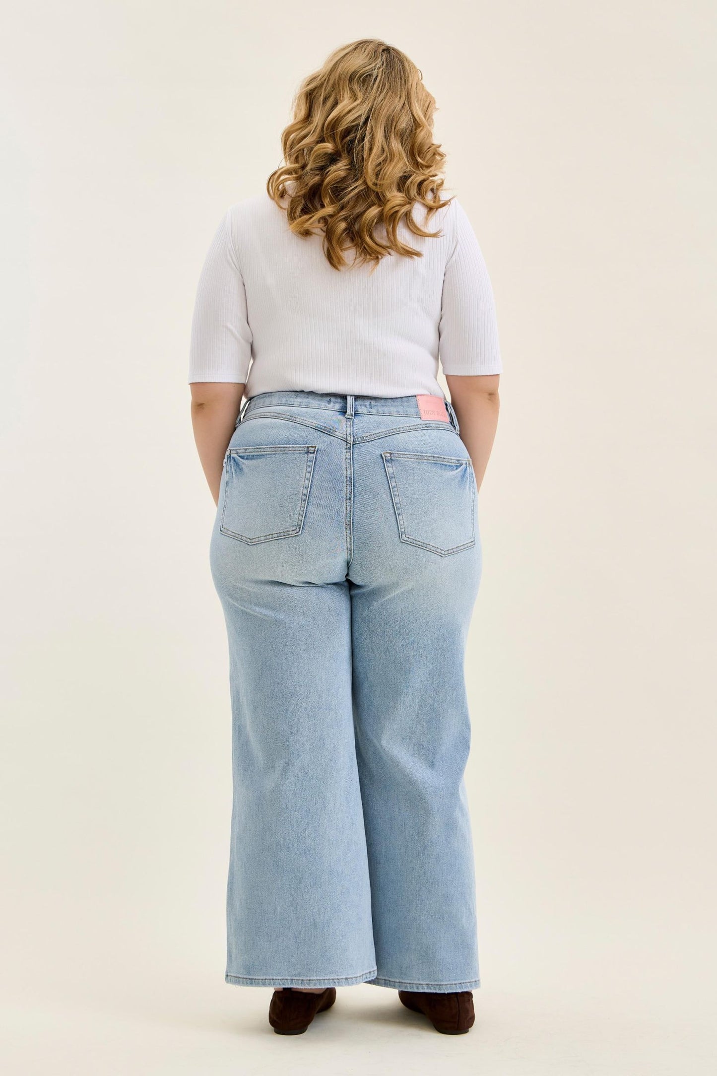 Judy Blue Renee Petite High Rise Retro Wide Jeans (JB 881128)