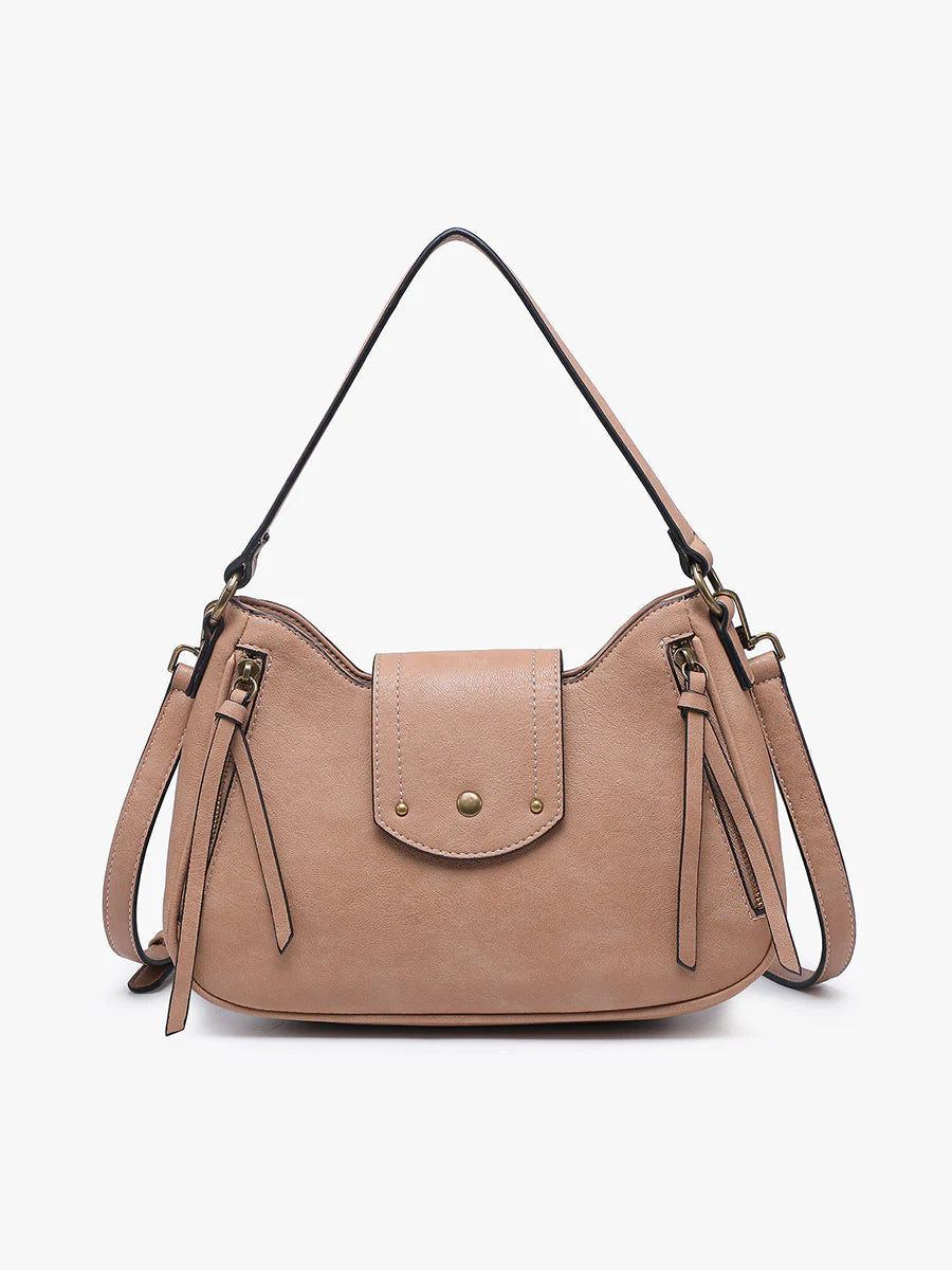 Leilani Vegan Leather Satchel Crossbody Bag