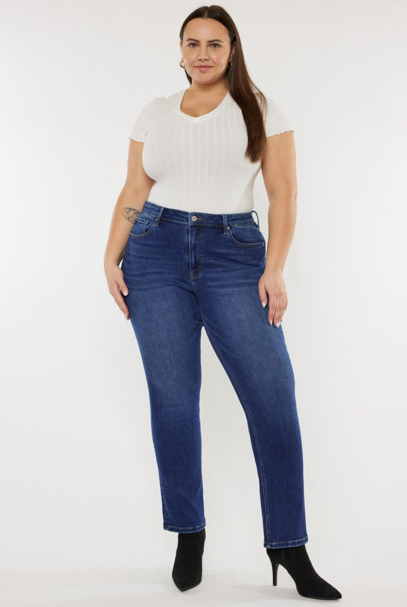 KanCan Adaline High Rise Slim Straight Leg Jeans