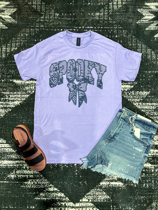 Spooky Faux Lace Tee