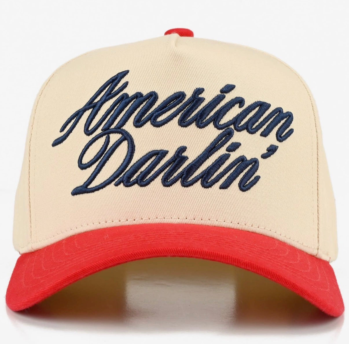 American Darlin’ Two-Tone Embroidered Trucker Hat