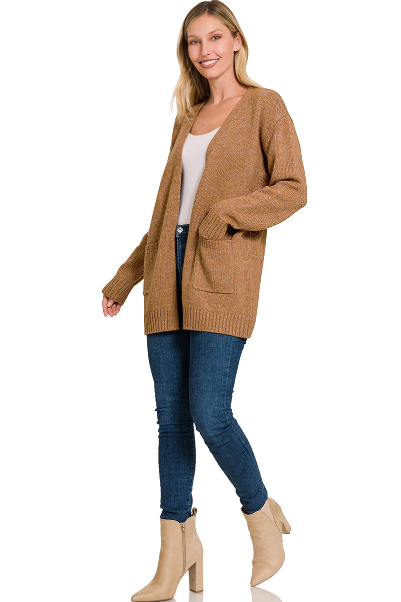 Deep Camel Sweater Cardigan