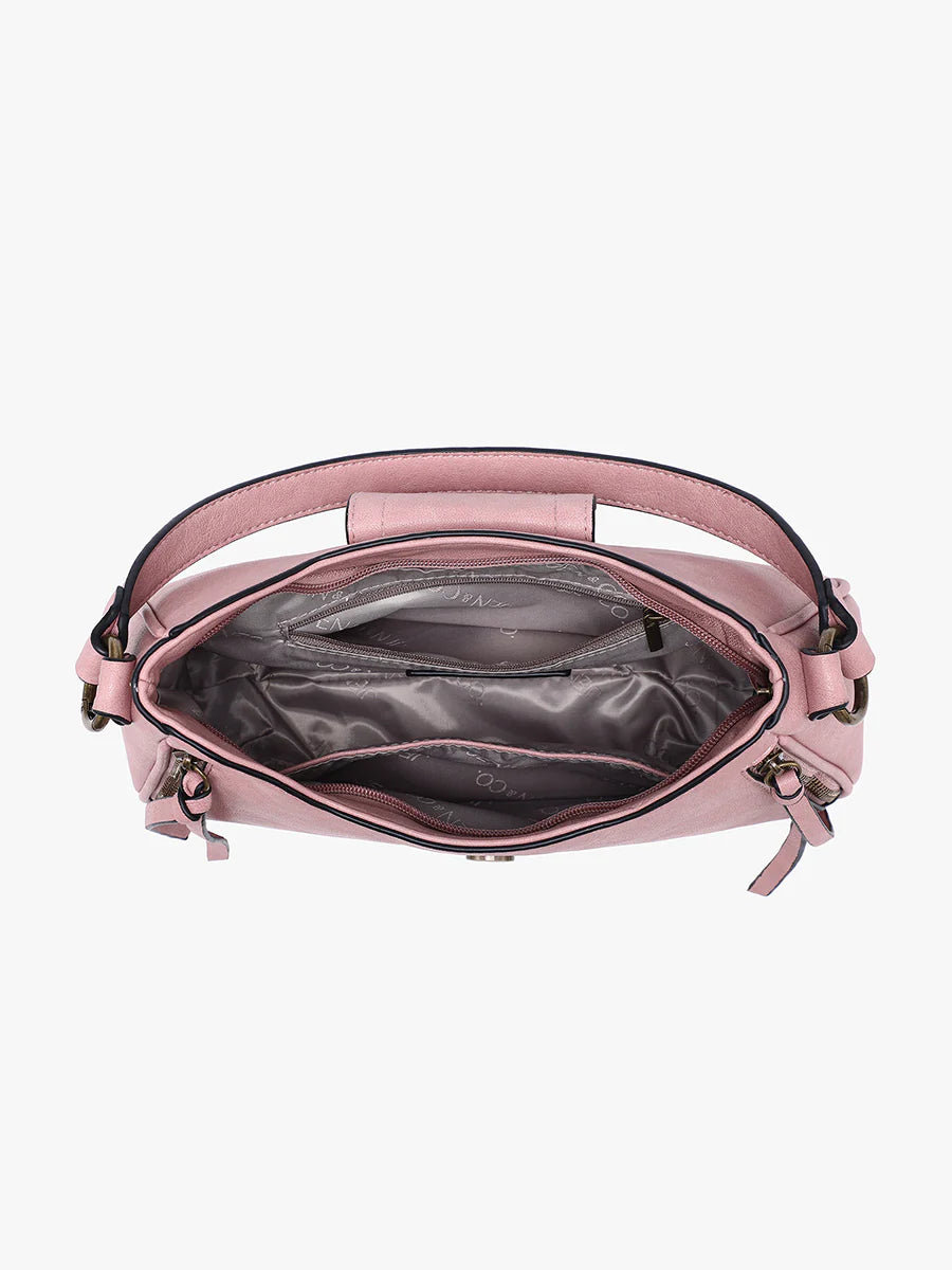 Leilani Vegan Leather Satchel Crossbody Bag