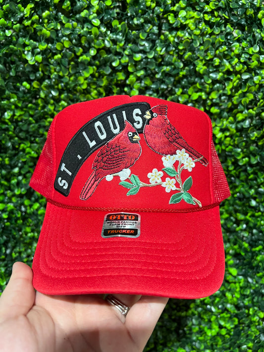 Red St.Louis Trucker Hat