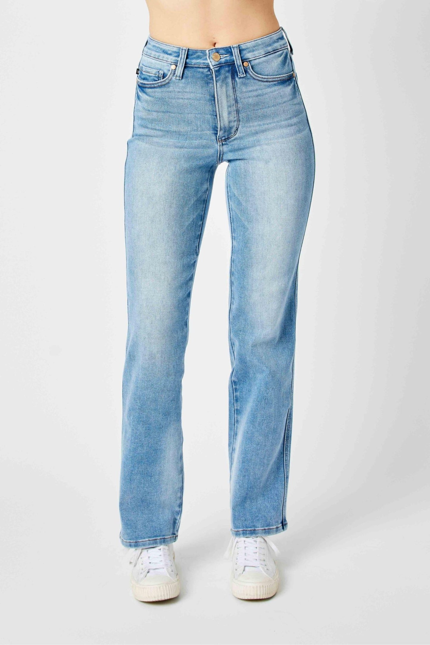 Judy Blue Xandra High Rise Tummy Control Straight Leg Jeans (JB 88794)
