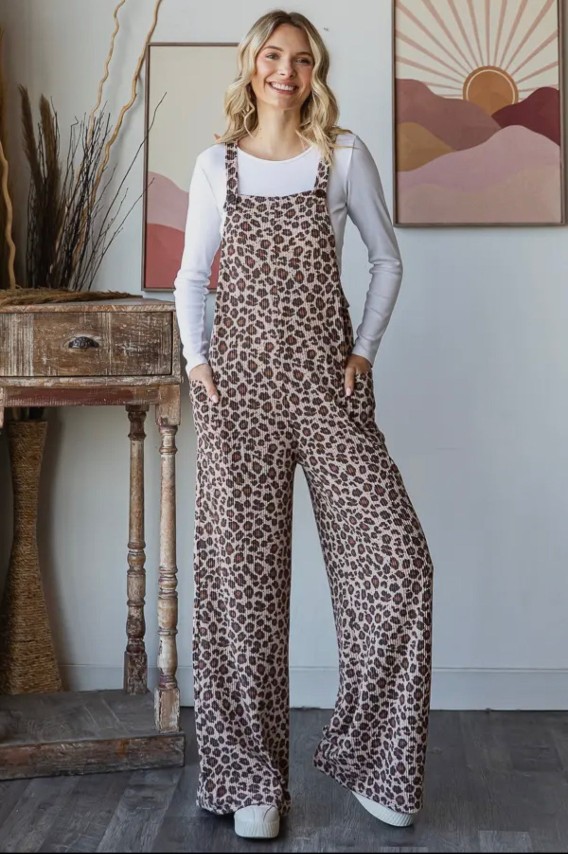 Leopard Slouchy Jumpsuit