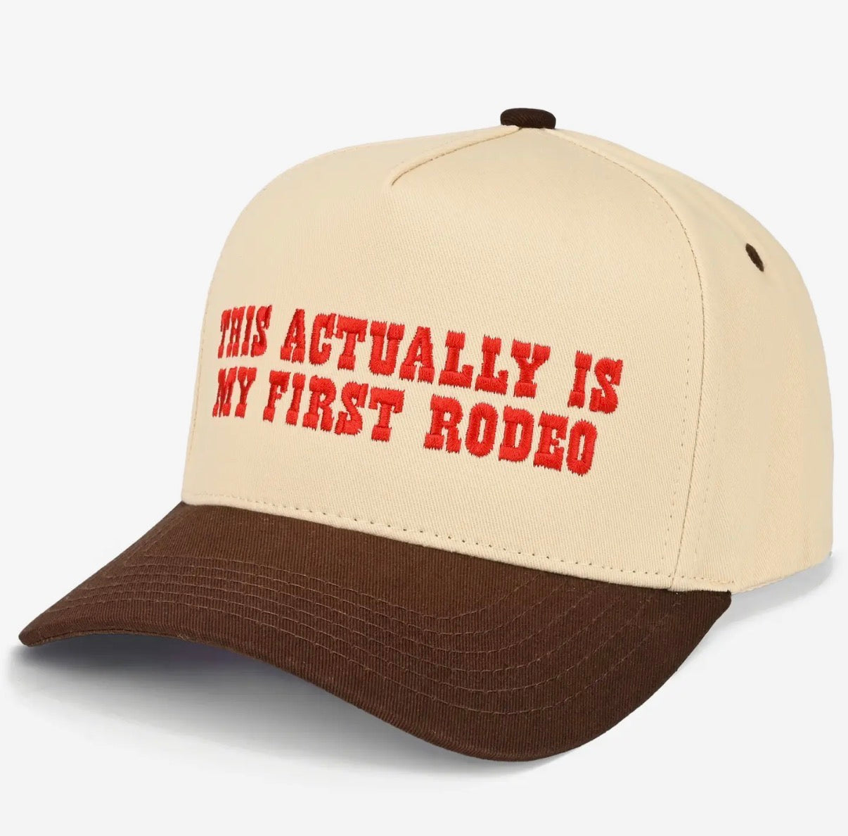 Actually My First Rodeo Embroidered Trucker Hat