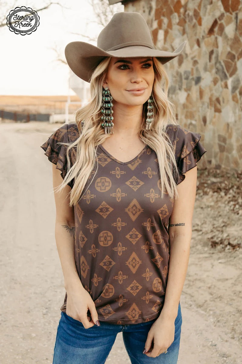 Brown Beverly Hills Top