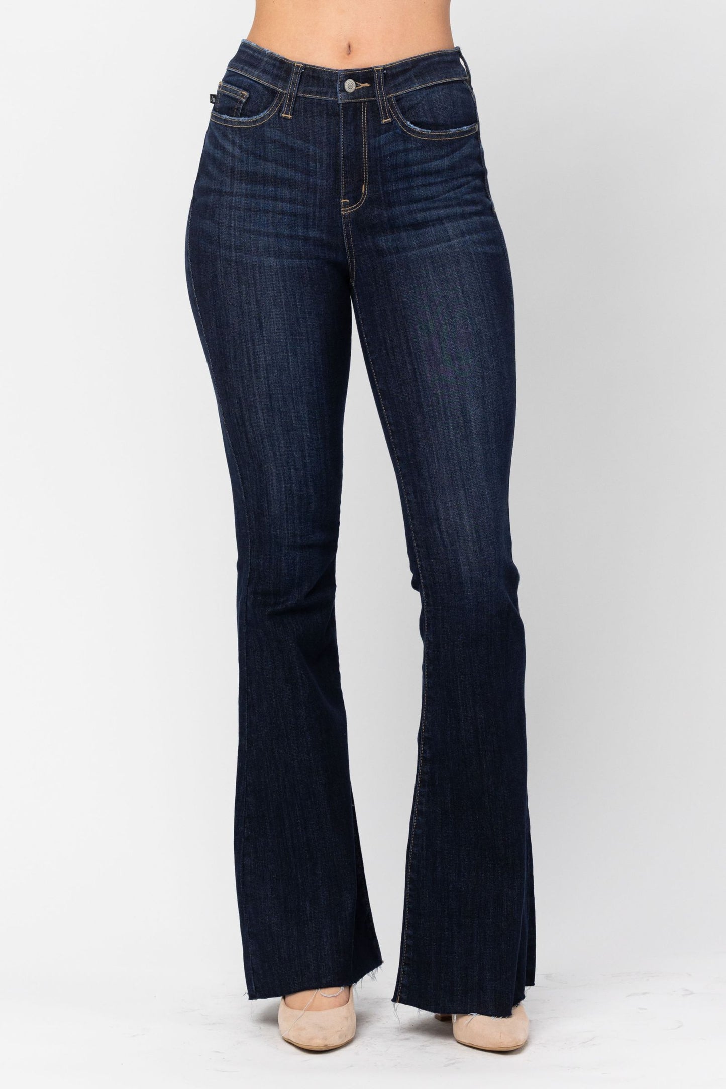 Judy Blue Giselle High Rise Dark Wash Tall Flare Jeans (JB 82343)
