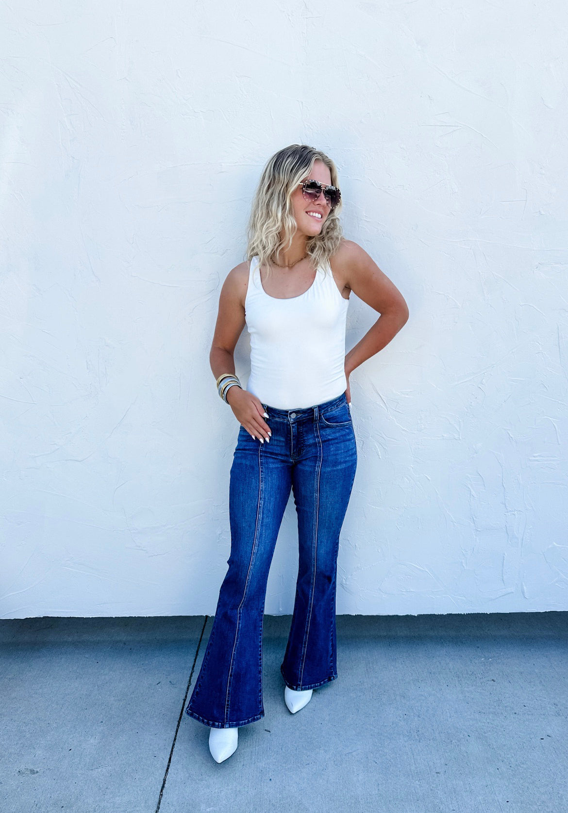 Stella Mid-Rise Flare Jeans