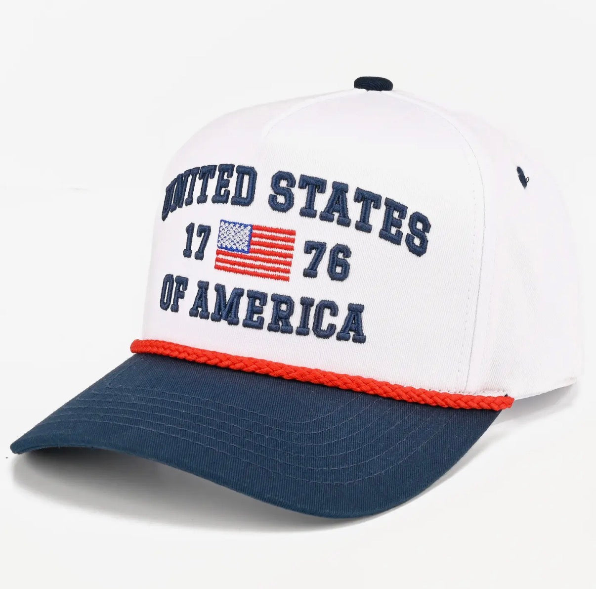 USA 1776 Two-Tone Embroidered Trucker Hat