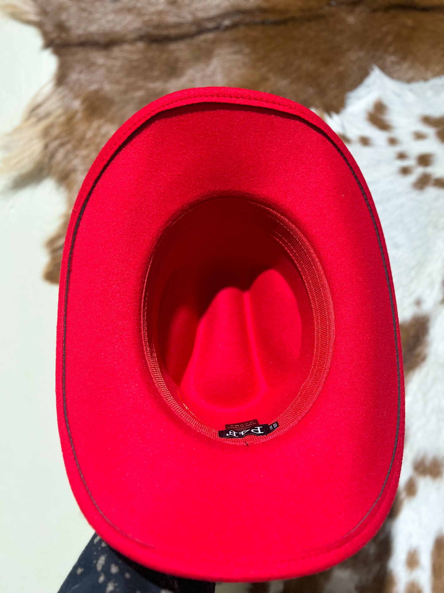 Red Felt Cowboy Hat