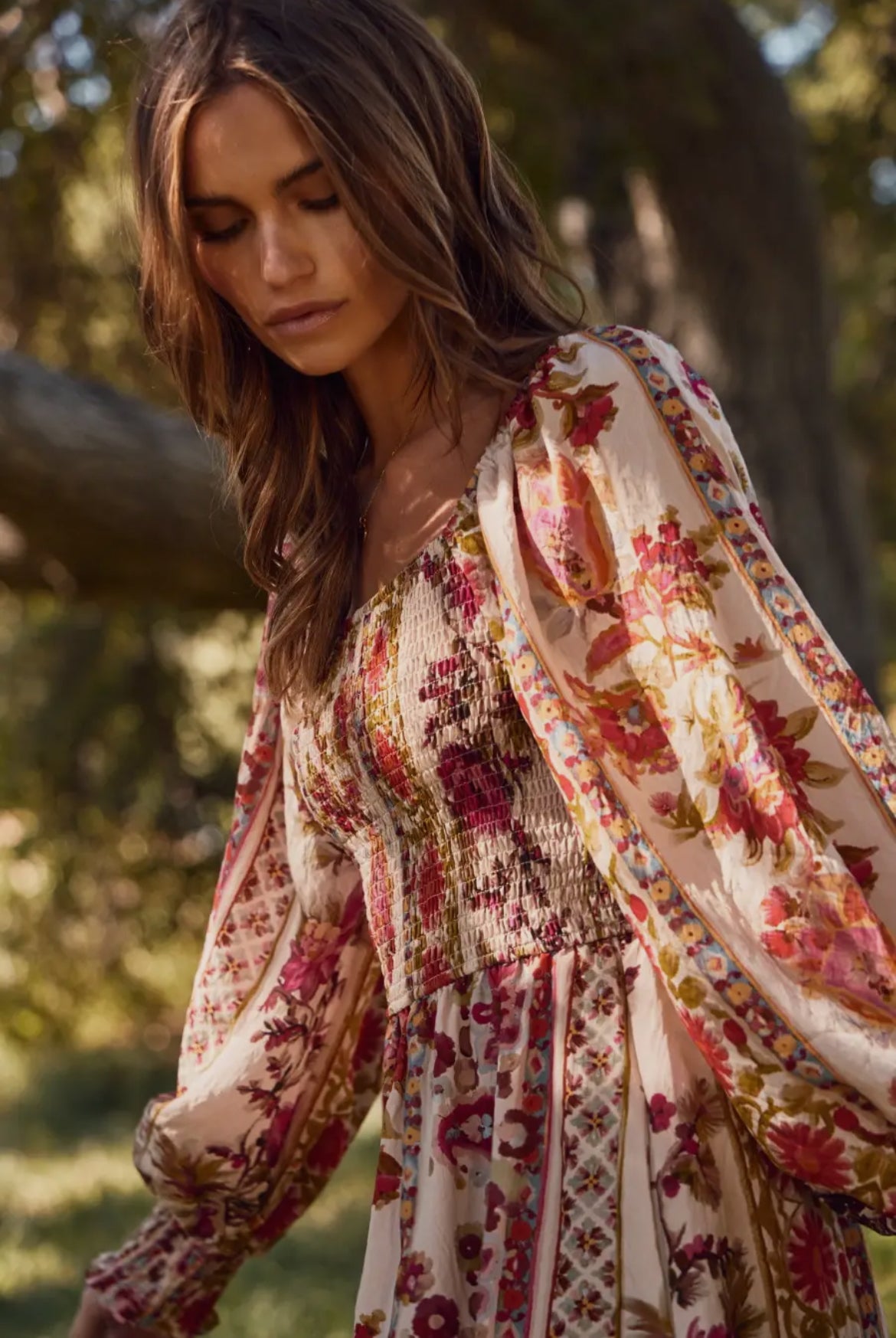Garden Party Smocked Maxi Dress