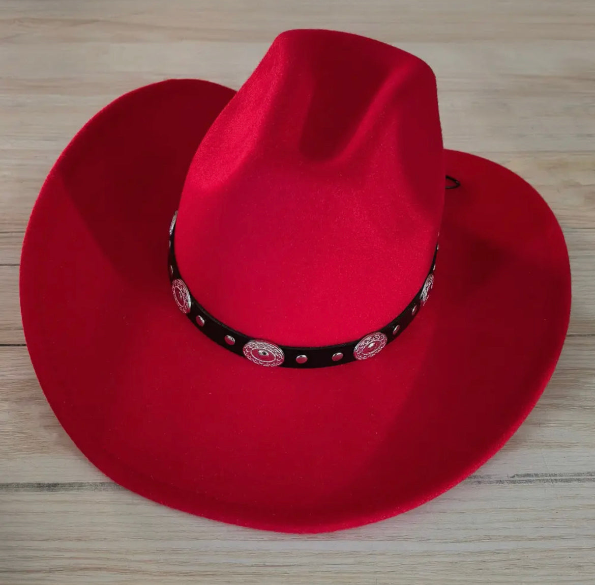 Red Felt Cowboy Hat